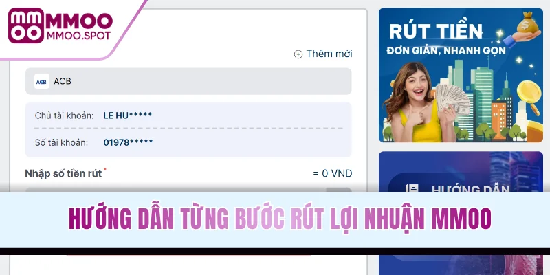 Hướng dẫn từng bước rút lợi nhuận MMOO